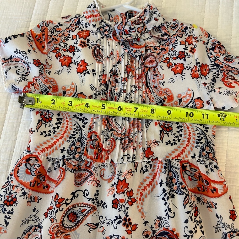 Janie & Jack The Maya Dress White Paisley. Size 5. - Picture 15 of 15
